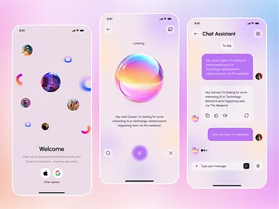 AI Voice Wallet App UI – Smart Fintech Assistant ai finance ai finance assistant ui ai voice wallet app ai wallet fintech app fintech design future finance mobile mobile banking smart finance smart fintech mobile app voice assistant voice ui wallet ui