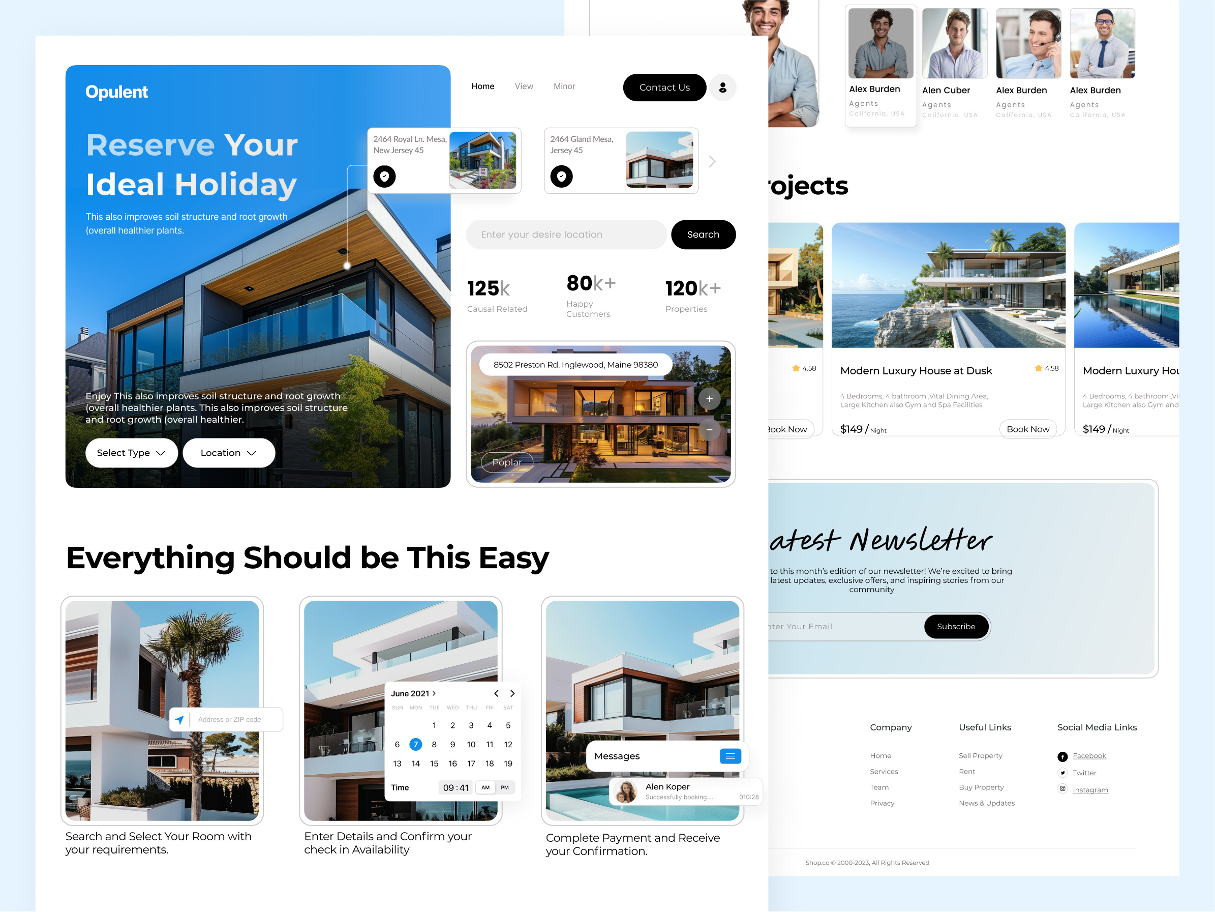 Example of Real Estate Website Design