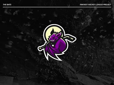 The Bats - Hockey Logo Concept athletics branding design graphic design hockey identity illustration logo logo design sports