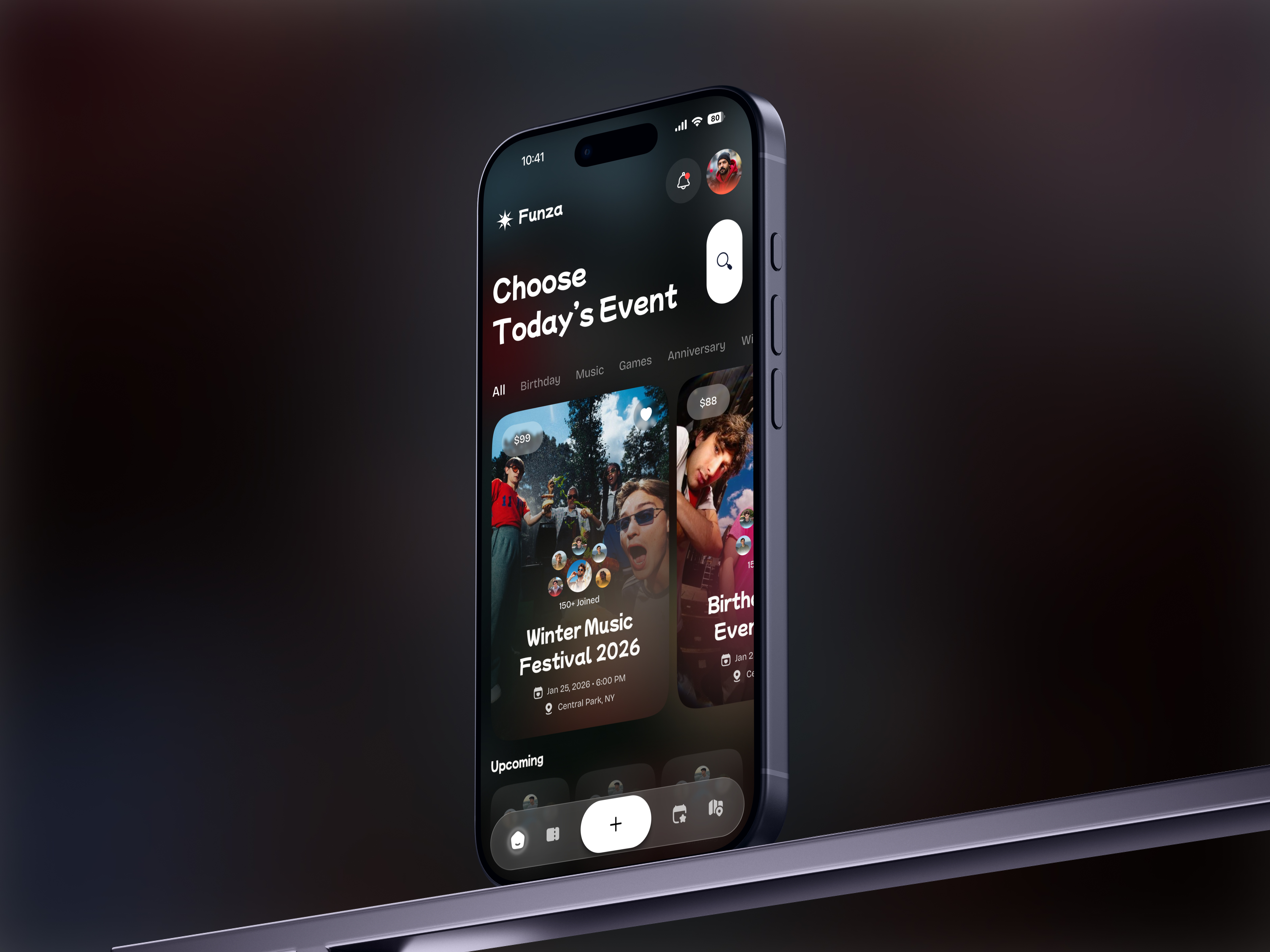 Example of Event App UI/UX Design