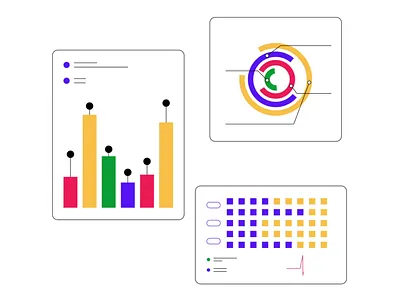 Dashboard UI Components – Motion Design 2d animation animation practice creative motion dashboard design loop animation motion beginner motion design ui animation vapp ui visual effects