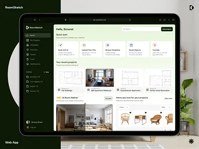 Dashboard UI Interior Design - RoomSketch core app dashboard dashboard design dashboard ui digital home design home design inspo interior design interior design app interior graphics interior logo modern ui phenomenon studio render interior saas dashboard saas design saas ui web app web app design web platform web ui y2k interior design
