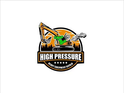 High pressure heavy equipment repair Logo 3d animation branding design graphic design illustration logo motion graphics ui vector