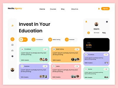 Course Discovery & Learning Platform Dashboard🎓📚 appdesign coursediscovery courseplatform digitallearning eddesign edtech educationtechnology figma interfacedesign knowledgeplatform learningjourney learningui mobileapp onlineeducation productdesign studentdashboard studyapp uidesign uiux userexperience