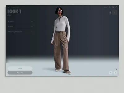Nike Looks - Ecommerce web design animation ecommerce figma ui ux web design
