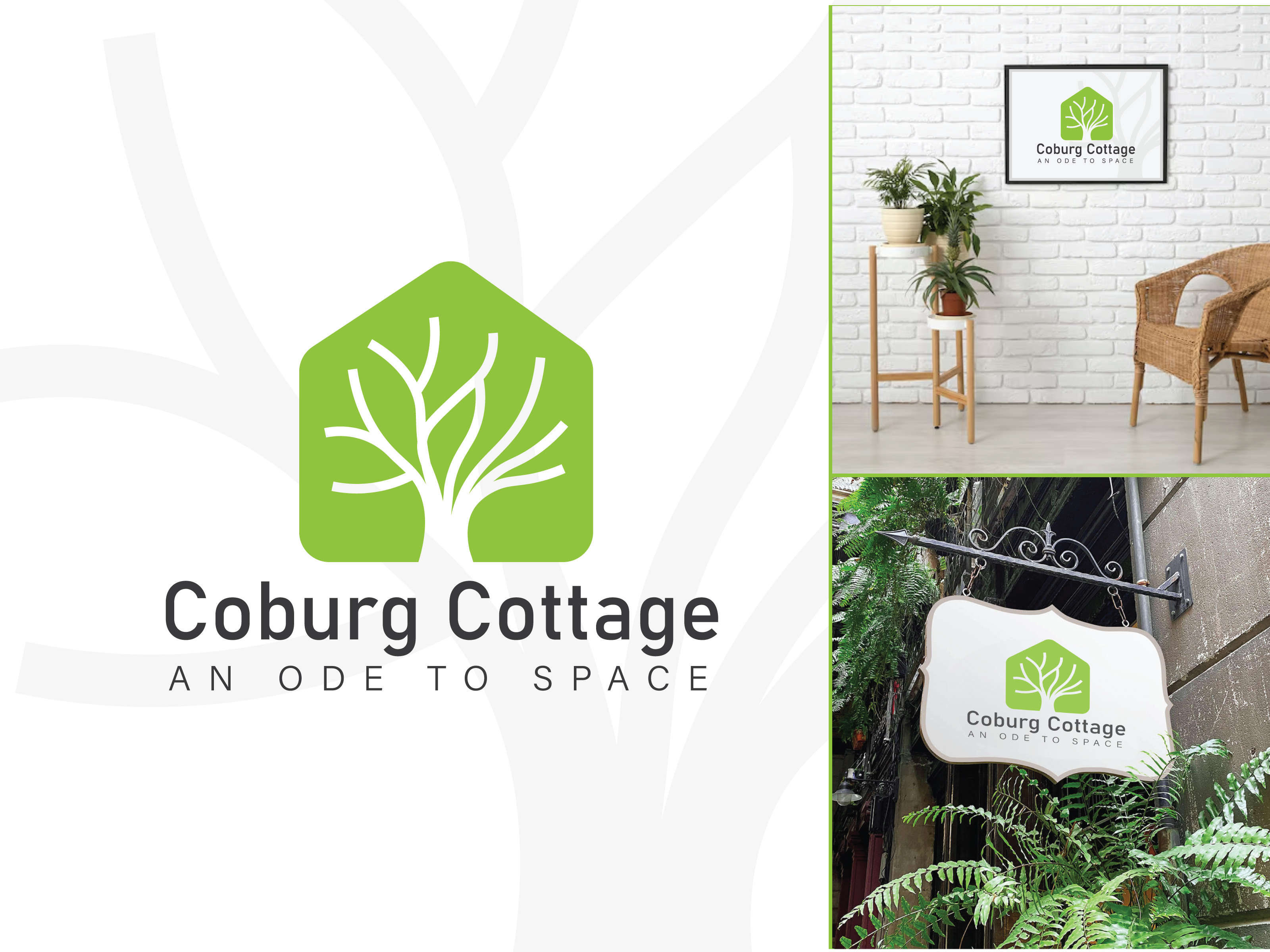 Example of Coburg Cottage — Nature Inspired Logo 