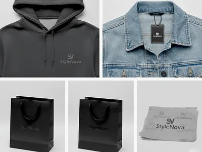 SV StyleNova: A Luxury Streetwear Visual Identity Case Study adobe photoshop apparel brand identity branding clean fashion branding fashion design graphic design graphic design portfolio illustratordribbblelogo logo design minimalist mockup monogram startup identity streetwear visual identity