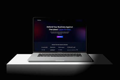 Fortress - Cyber ​​Security Services Landing Page Design app branding company profile design graphic design landing page responsive ui website