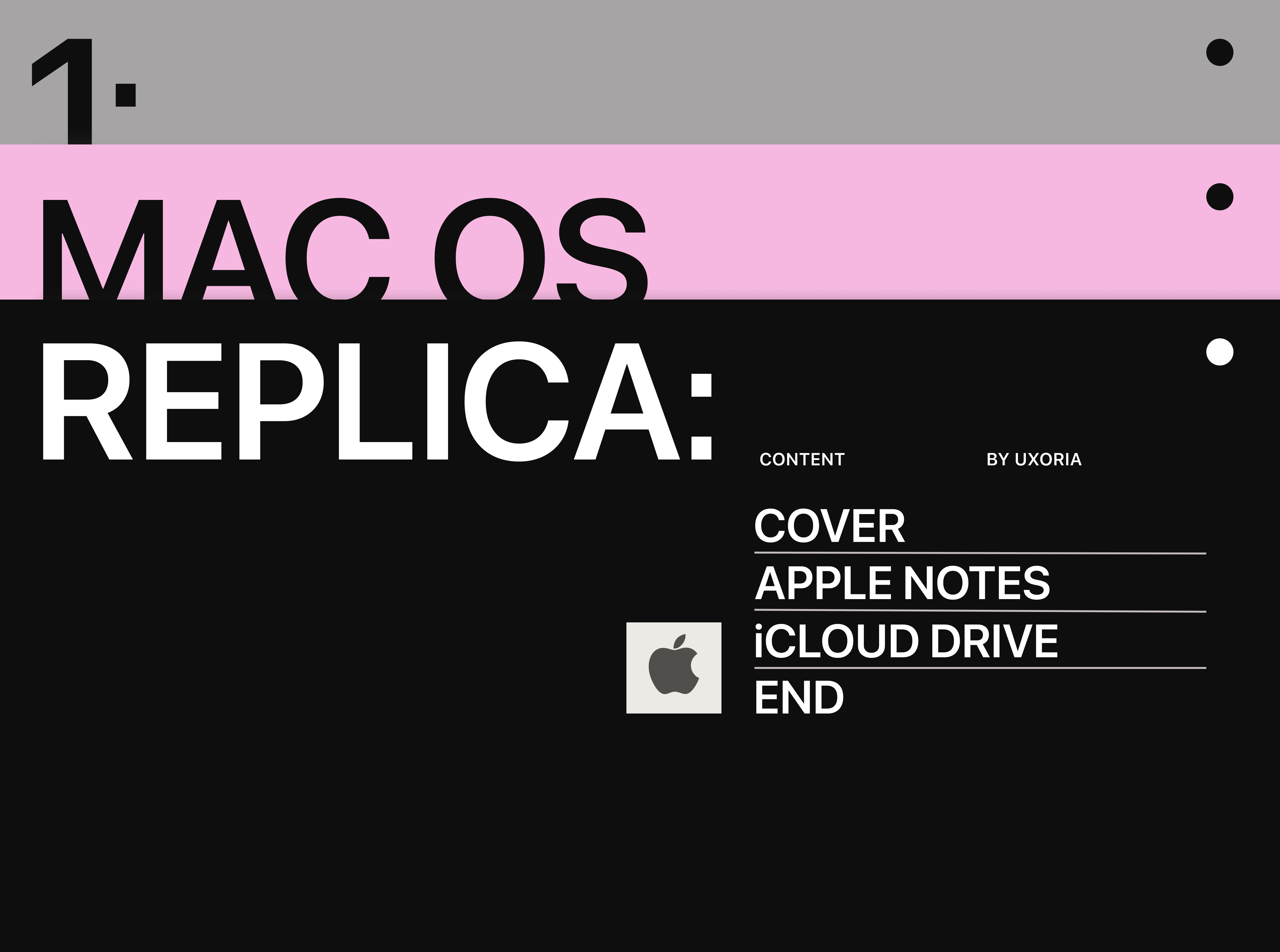 macOS UI recreation: Apple Notes & iCloud Drive applenotes design interactiondesign macos minimal replica ui uiux