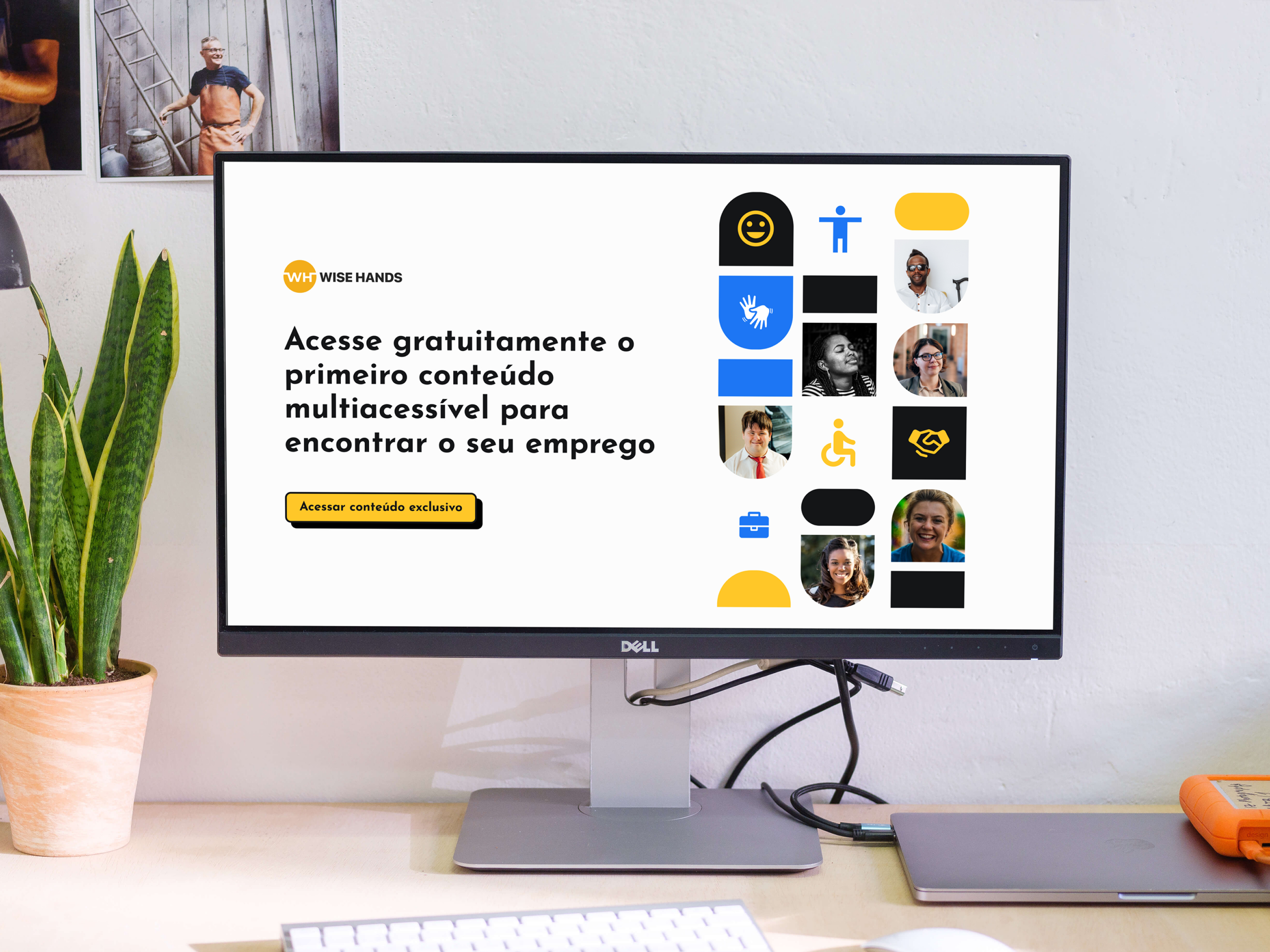 Wise Hans + Woke (LP) logo product design ui ux website