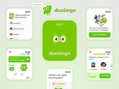 Duolingo Apple Watch Integration Concept app apple watch branding design duolingo graphic design interface language learning logo smartwatch ui ui design uiux ux ux design watch design wearable wearable design wearable tech