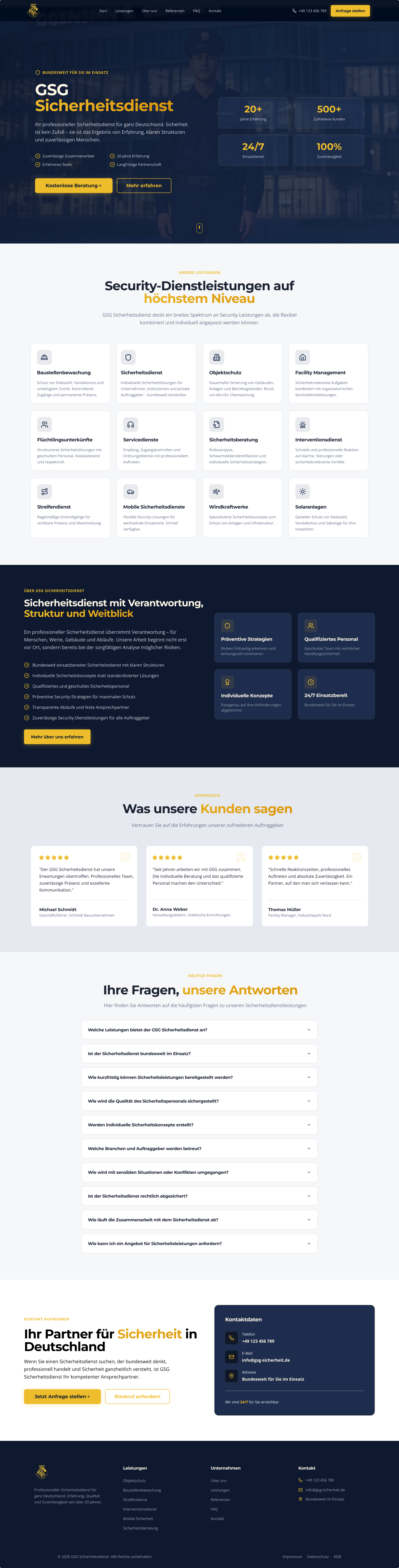 Professional, authoritative security company website figma figma design ui user interface ux web web design webiste uiux website