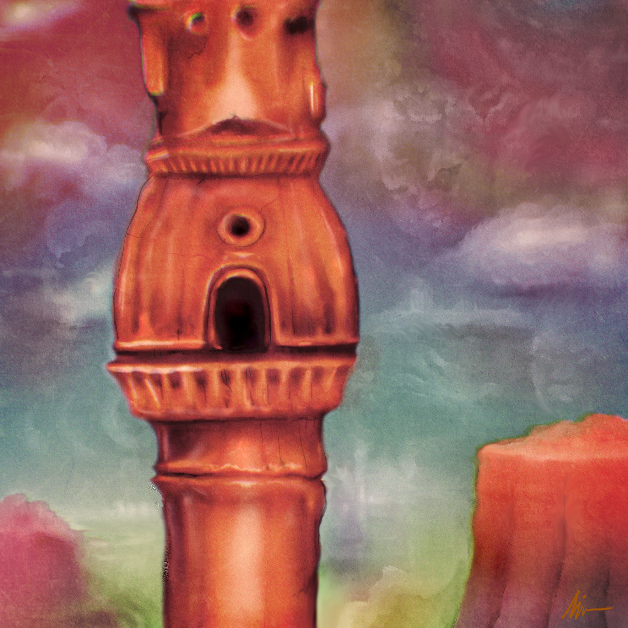 "The Tower" ancient architecture art branding color pencil comic design draw dream illustration tower vintage water ink