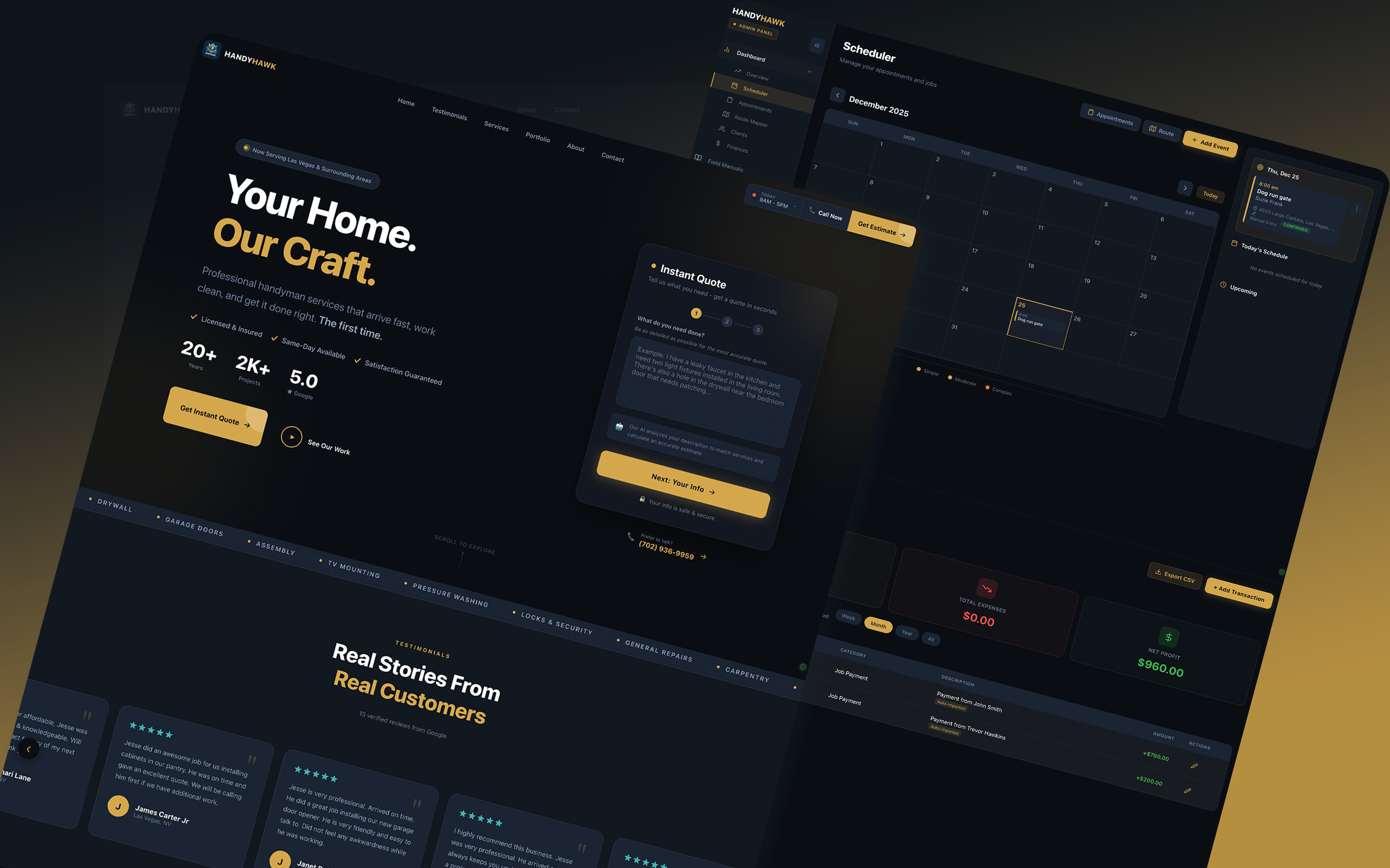 Handy Hawk - Client Management Platform
