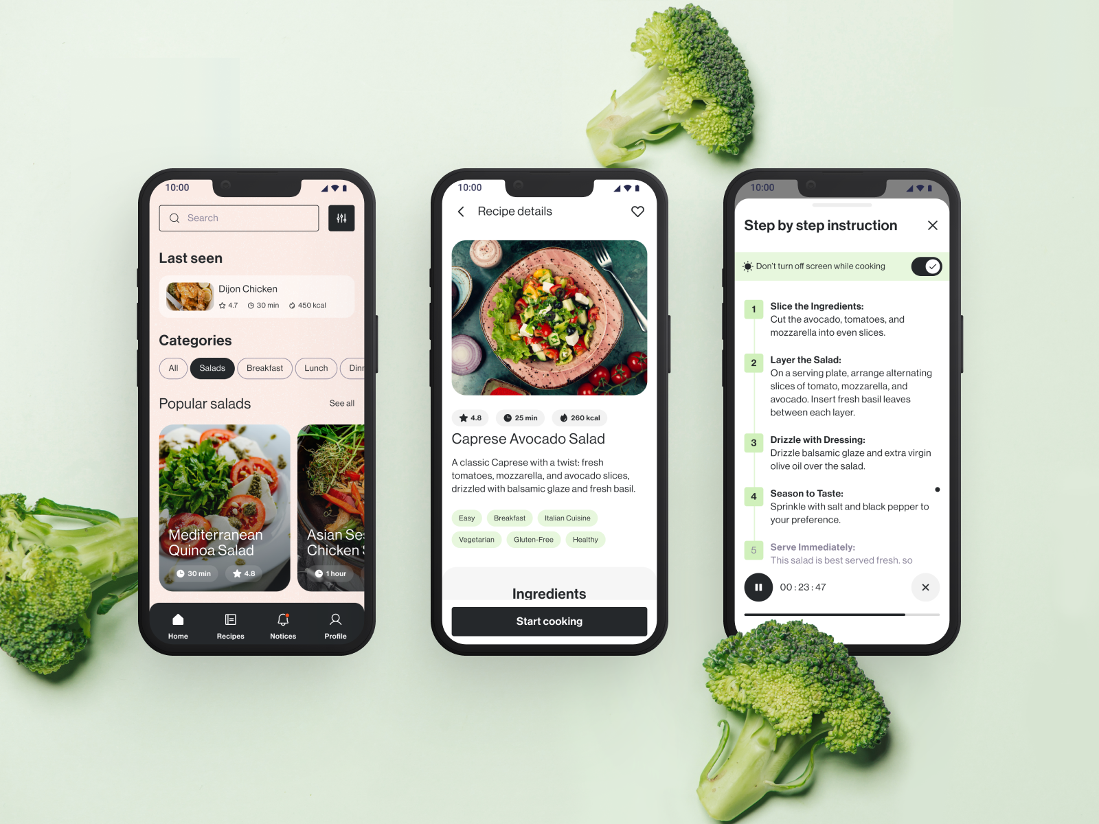 RecipeLab - Food Recipe App application cooking filters food mobile mobile app mobile design modern notification onboarding profile recipe recipeapp rewardsystem ui ux