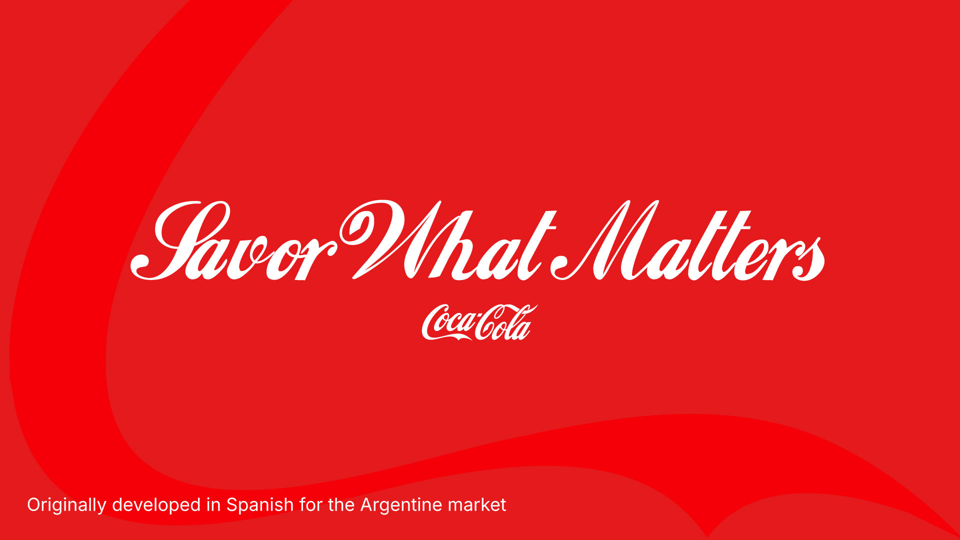 Coca Cola - Savor What Matters advertising ai branding design graphic design illustrator motion graphics photoshop video edit