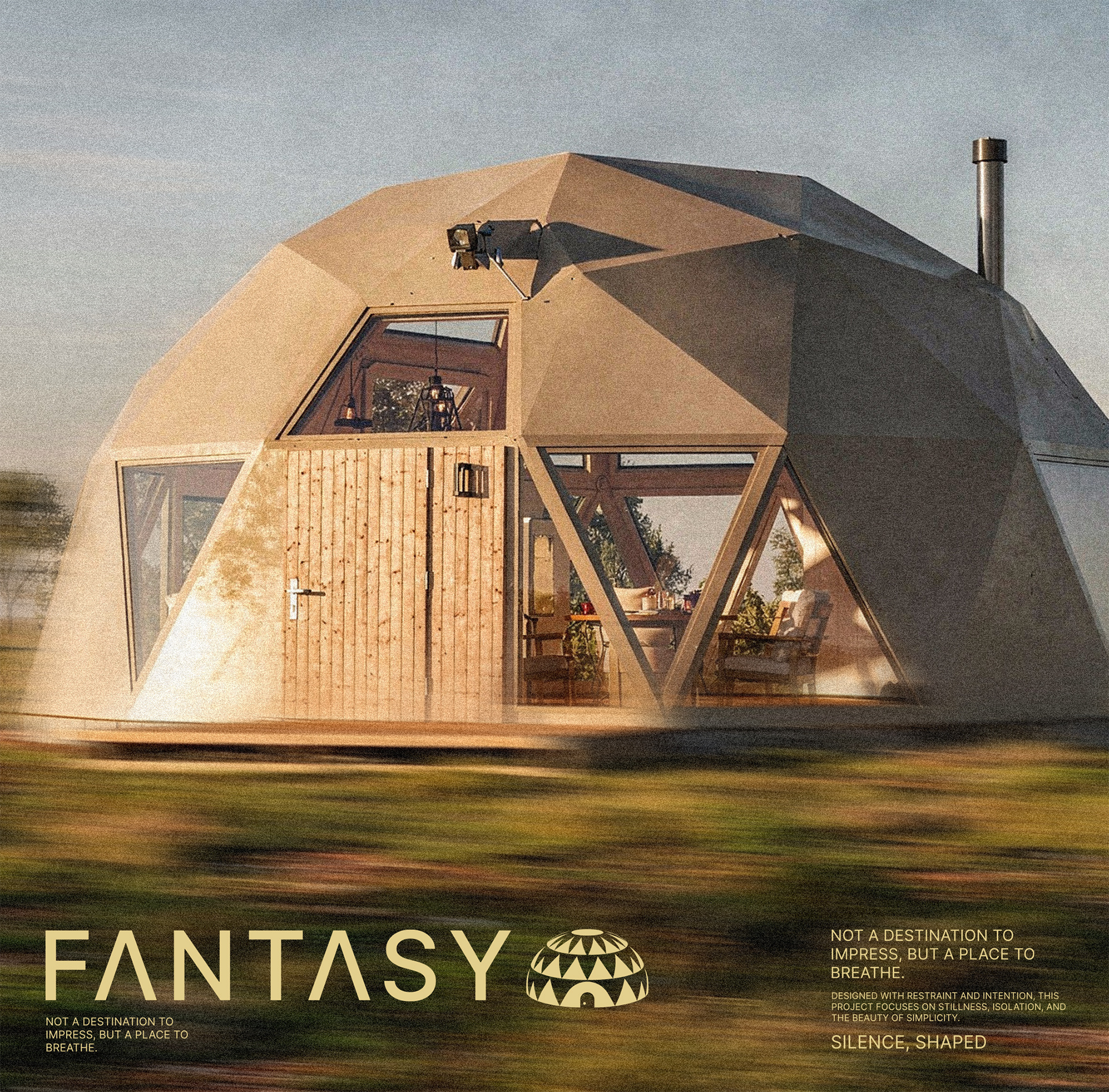 Fantasy architecturebranding brandidentity branding dome geodesic dome logo logodesigner motionblur quietdesign