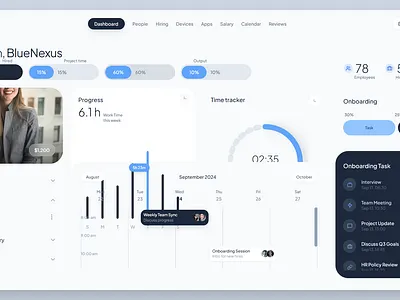 blue modern dashboard branding dashboard ui