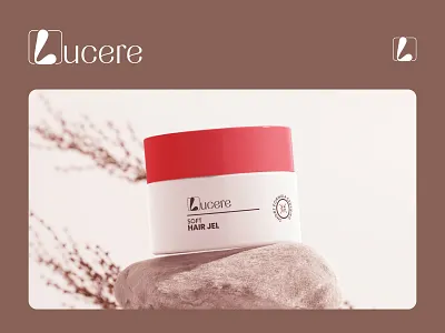 Lucere logo design - Brand identity - Packaging design ads design brand identity brand sign branding cosmetic logo graphic design graphics hair gel letter logo logo logo icon logo mark logo wordmark packaging packaging design packagingdesign skincare logo social media ads trendy logo
