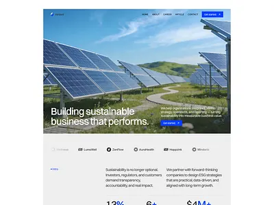 Verdant - Landing Page animation branding business design eco green graphic design landing landing page sustainable ui visual identity web design website