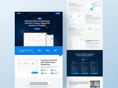 POS SaaS Landing Page figma design ui figma website framer website landing pageuiux mobile app modern website pos landing page pos website product design saas landing page saas website service website shopify website ui trend 2026 trend landing page uiux user interface web3 design webflow landing page website uiux