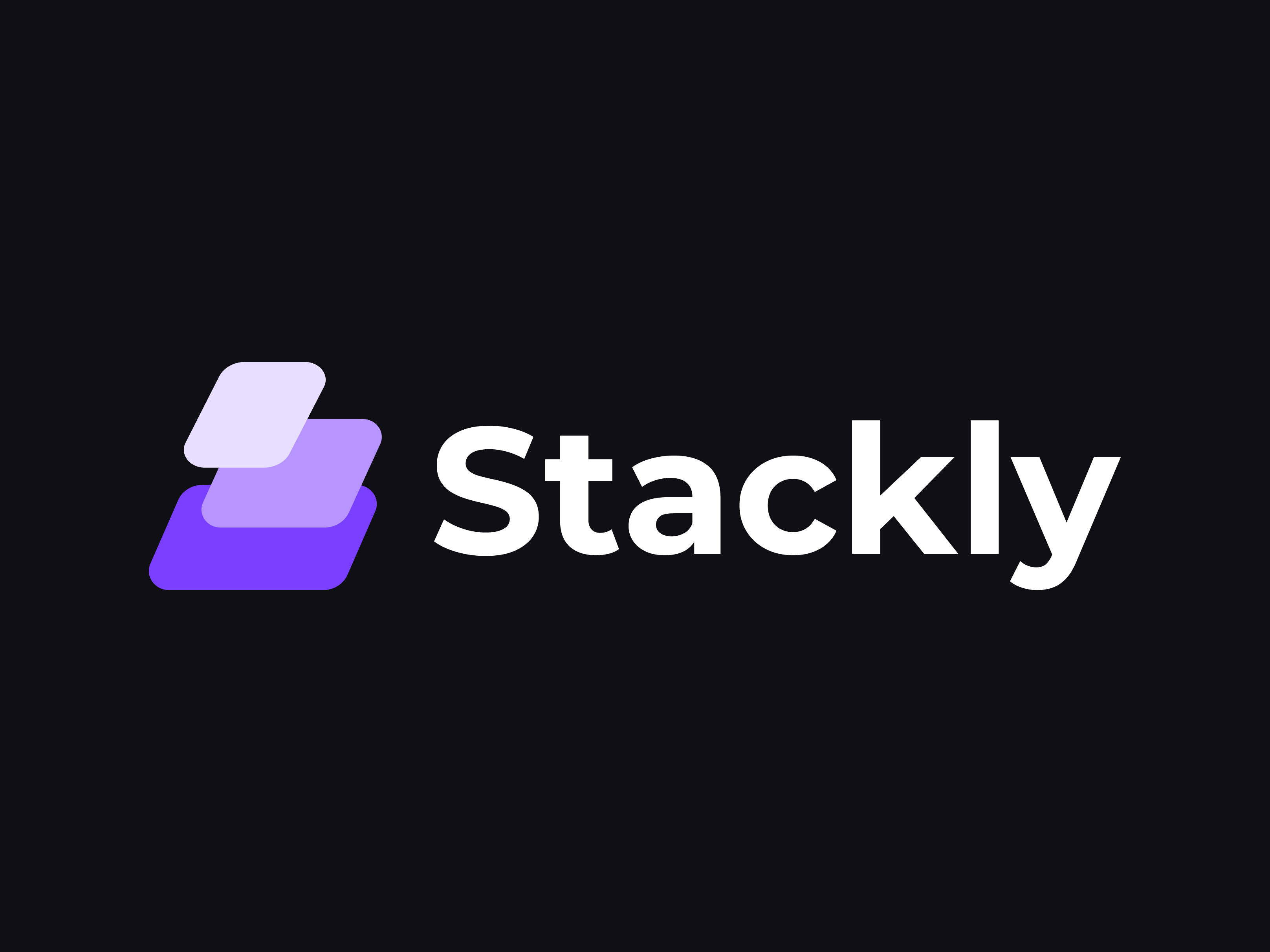 Stackly — Stacked Flow Logo Concept abstract logo app icon brand identity branding dribbble fintech flow icon design logo logo design modern logo purple saas stacked stacked flow startup tech tech logo technology ui