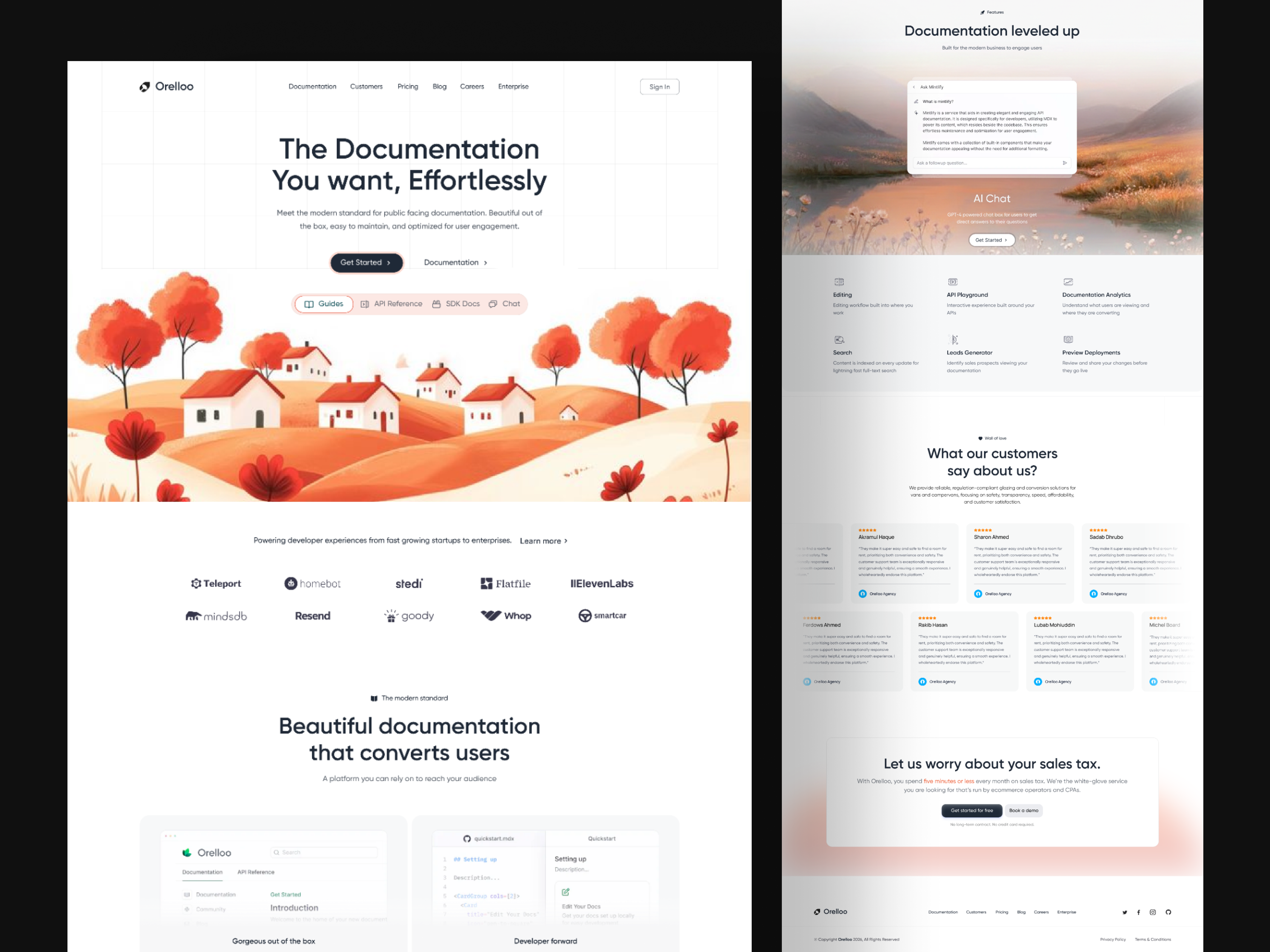 Example of Landing Page UI UX Design