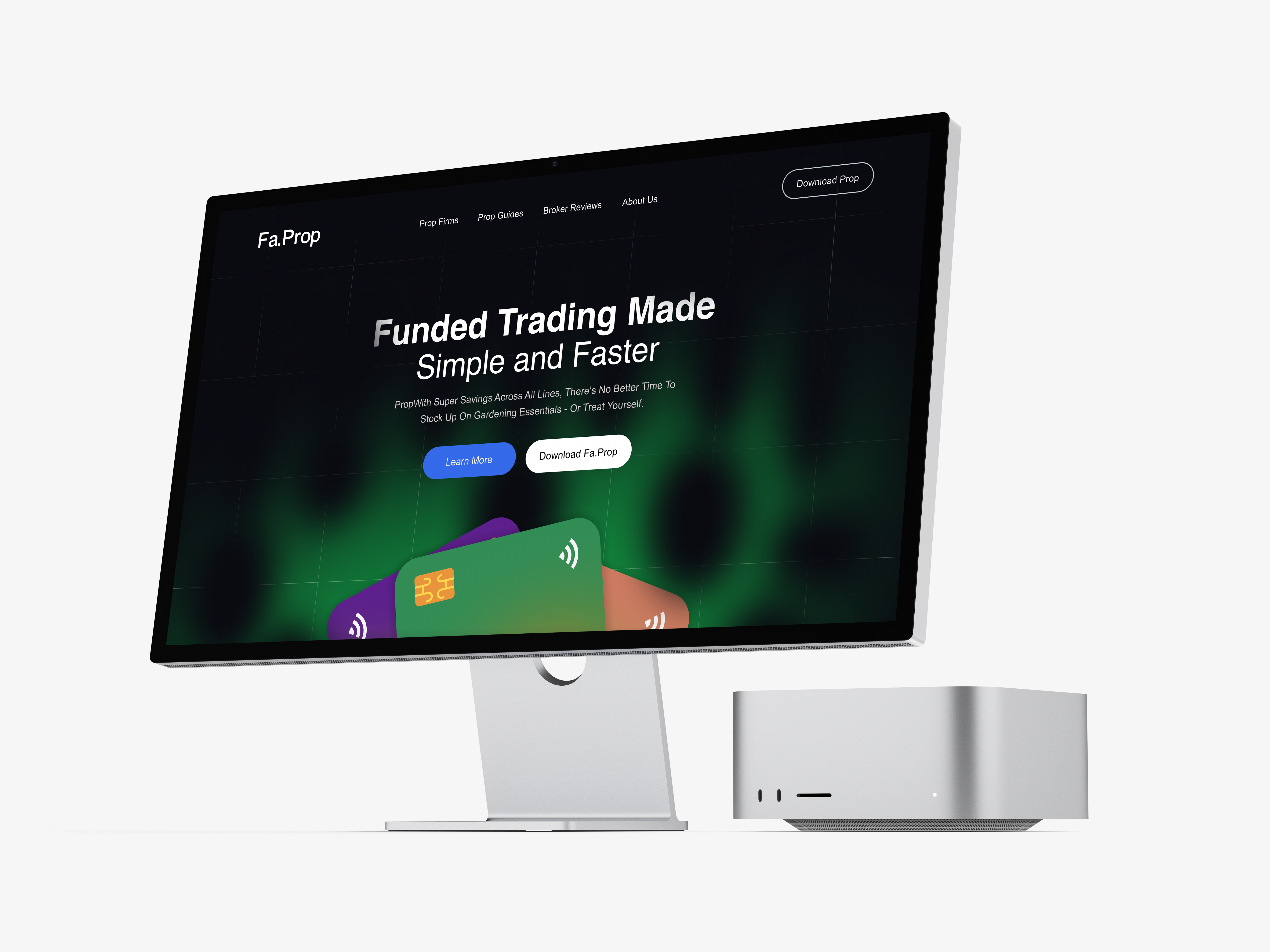 Prop Trading Hero Design crypto trading ui cryptocurrency defi finance design fintech website funded trader funding firm hero design investment platform landing page modern ui prop firm landing page prop firm website prop trading trading platform web app web design web redesign website design