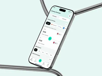 eSIM Currency Converter App | Real-Time Currency Exchange app design been map convertor currency currency convertor data app data plan design digital sim esim esim app global sim global wifi ios mobile app network provider roaming app travel esim ui design virtual app