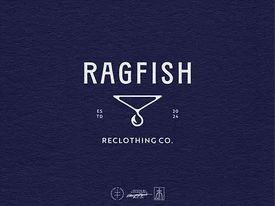 Ragfish Secondary Logo apparel brand design brand identity branding branding design clean clothing fashion hand drawn hanger identity design logo logo design logo designer minimal minimalist modern typography vintage visual identity