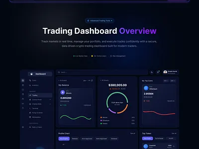 Dashboard Hero Section Design adobexd animation branding design graphic design illustration interaction interface logo mobileappdesign motion graphics ui ux