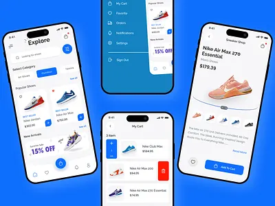 Sneaker Shopping Mobile App UI — Smart, Fast & Stylish appdesign creativeui digitalexperience ecommercemobileapp fashionapp figmadesign footwearapp iosappdesign mobileecommerce mobileuidesign modernui productdesign retailapp saasdesign shoppingappui sneakerapp uidesign uiuxdesign userinterface uxdesign