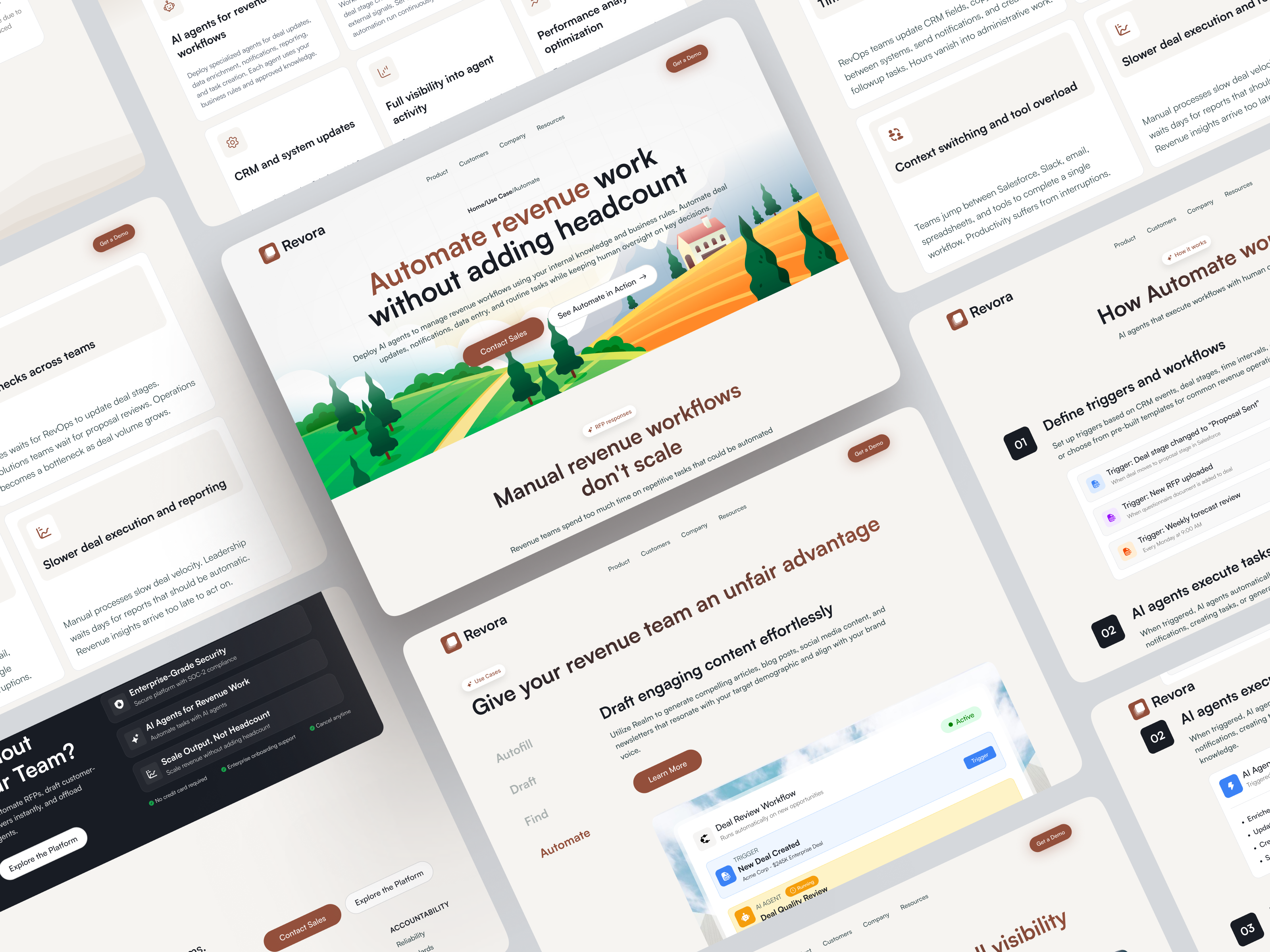 AI Workspace - Enterprise Sales Teams | Automate Details | SaaS interface product service startup ui ux web