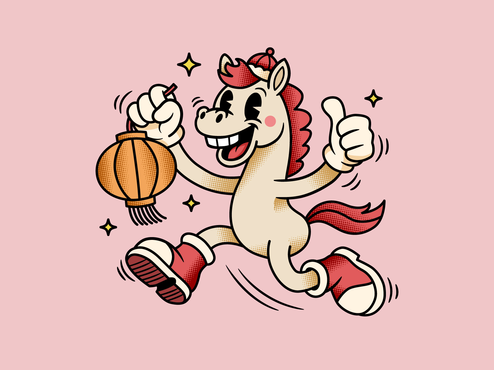 Example of Retro Rubber Hose Mascot Design