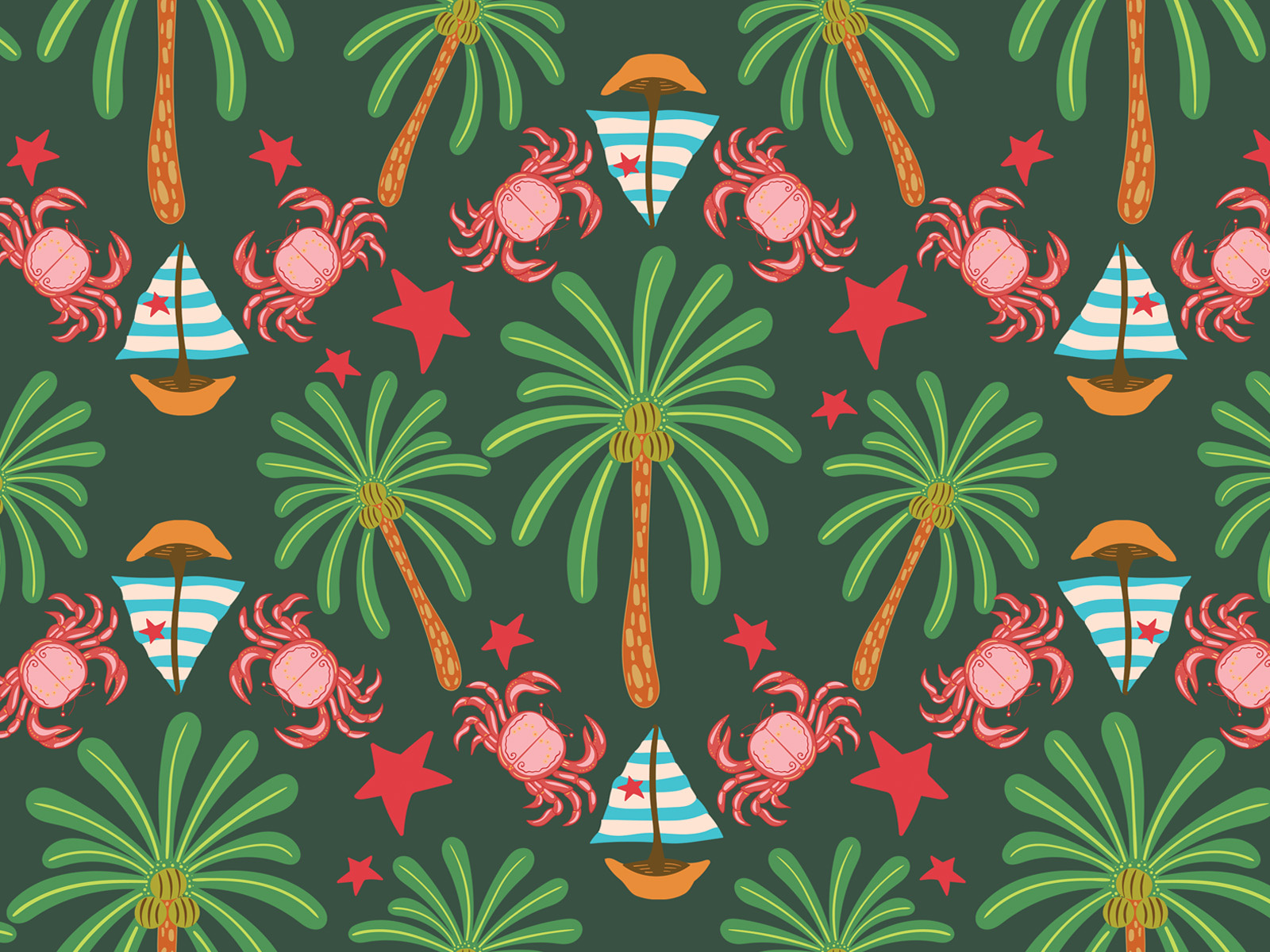 Seamless repeat patterns designed for Spoonflower adobe illustrator children design graphic design illustration pattern pattern design pencil design seamless pattern spoonflower step and repeat surface design tropical fabric pattern vector vector art vector illustration