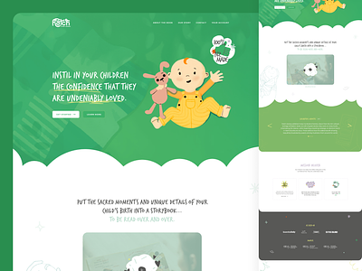 Children story book - Home page design children figma home page kids storybook