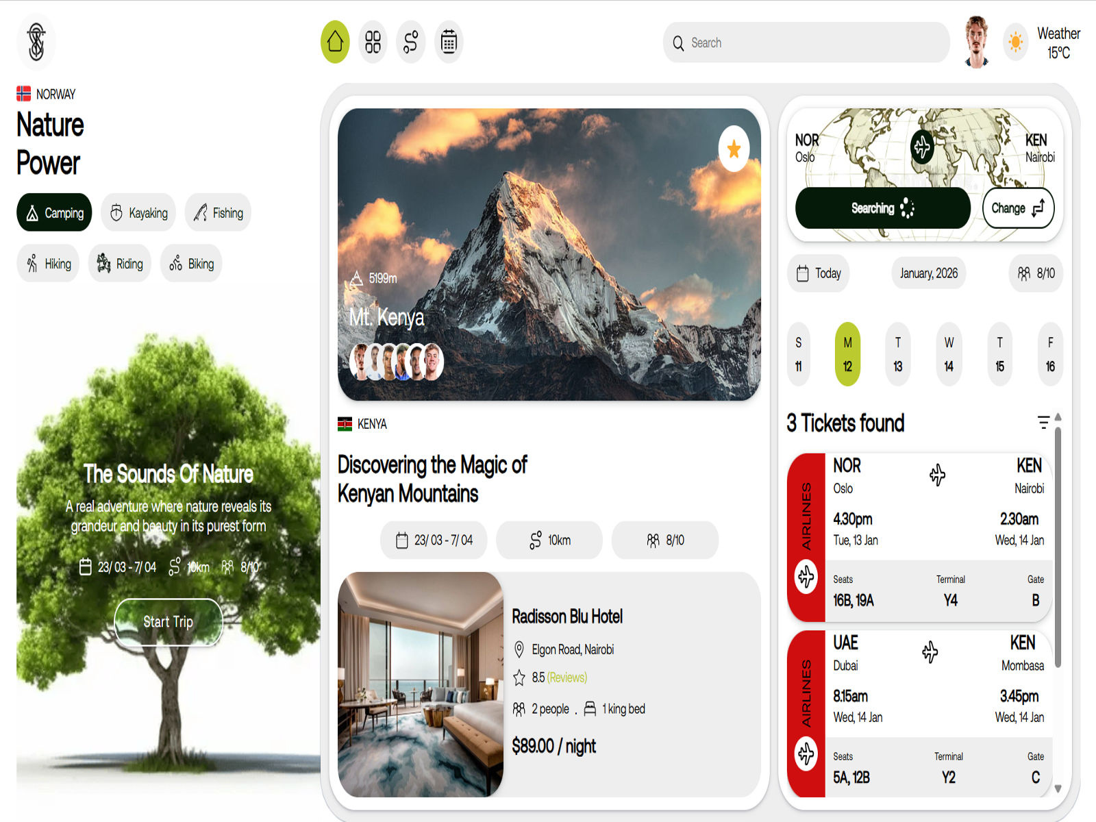 Travela - Travel & Booking App app booking calendar clean css dashboard dates destination expenses flight hotel html management minimal planning ticket travel trip user profiles ux