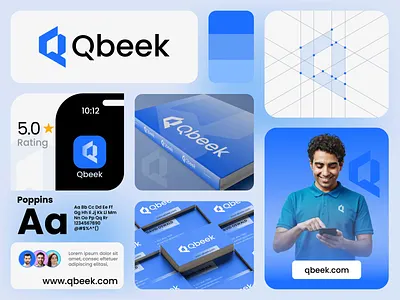 Qbeek, software, Saas application branding animation animation app development application software apps blue tech logo brand identity branding branding design animation logo animation logo design logotype modern logo motion graphics saas software tech logo technology visual identity