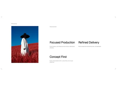 Ghast - How We Work Section minimal minimal design typography ui web design