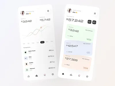 Statistics on expenses and account balances app bitcoin branding crypto dashboard design illustration ui