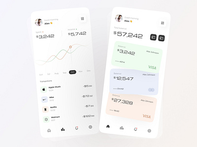 Statistics on expenses and account balances app bitcoin branding crypto dashboard design illustration ui