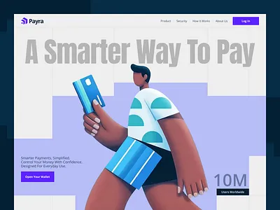 Payra - Finance Payment Website banking cards digital payment finance finance app finance landing page fintech landing page money payment website ui uiux design ux web webdesign