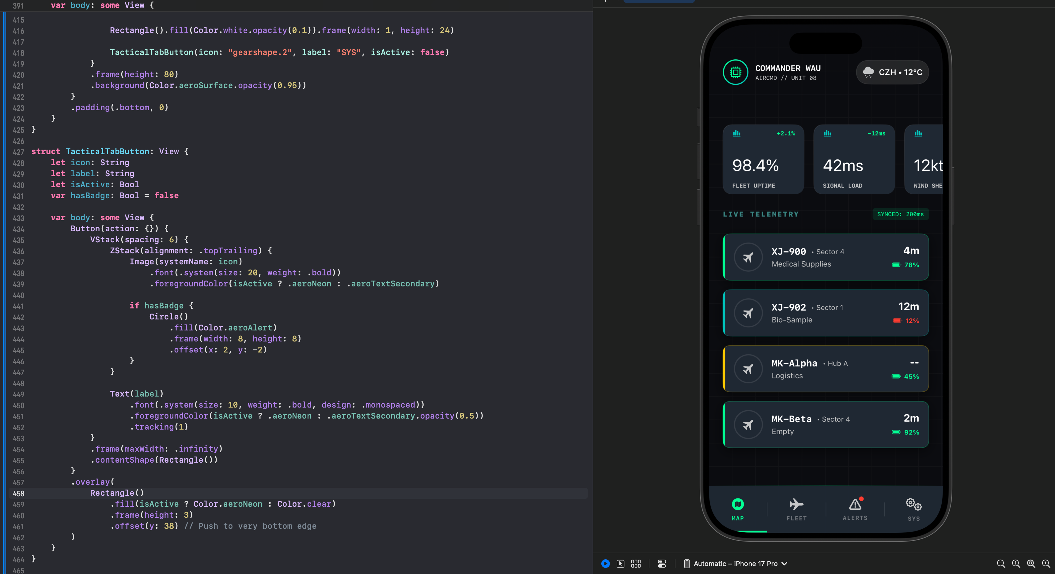 Drone logistics client drones ios mobile software ui ux