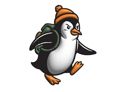 Penguin on a Mission 3d adobe branding graphic design illustartion illustrator logo