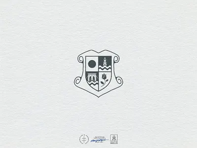Jackie Boy Crest badge brand design brand identity branding branding design coat of arms crest emblem fashion hand drawn heraldic heraldry heritage identity design logo logo design medieval vintage visual identity