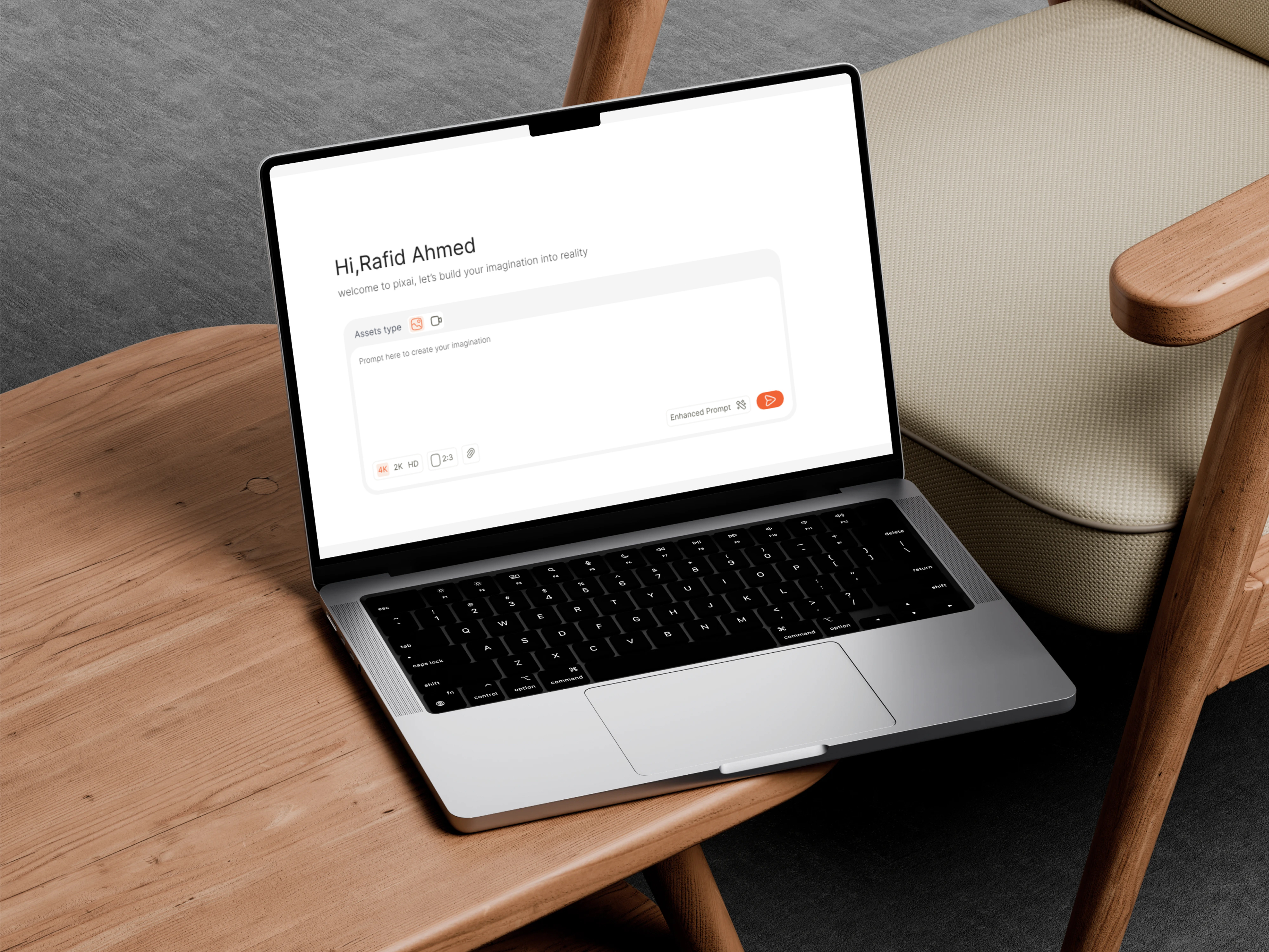 Pixai - Prompt to Production Platform ai app cleandesign dashboard digitalproduct dribbbledesign minimal problemsolvingdesign productdesign productthinking startupdesign ui ux