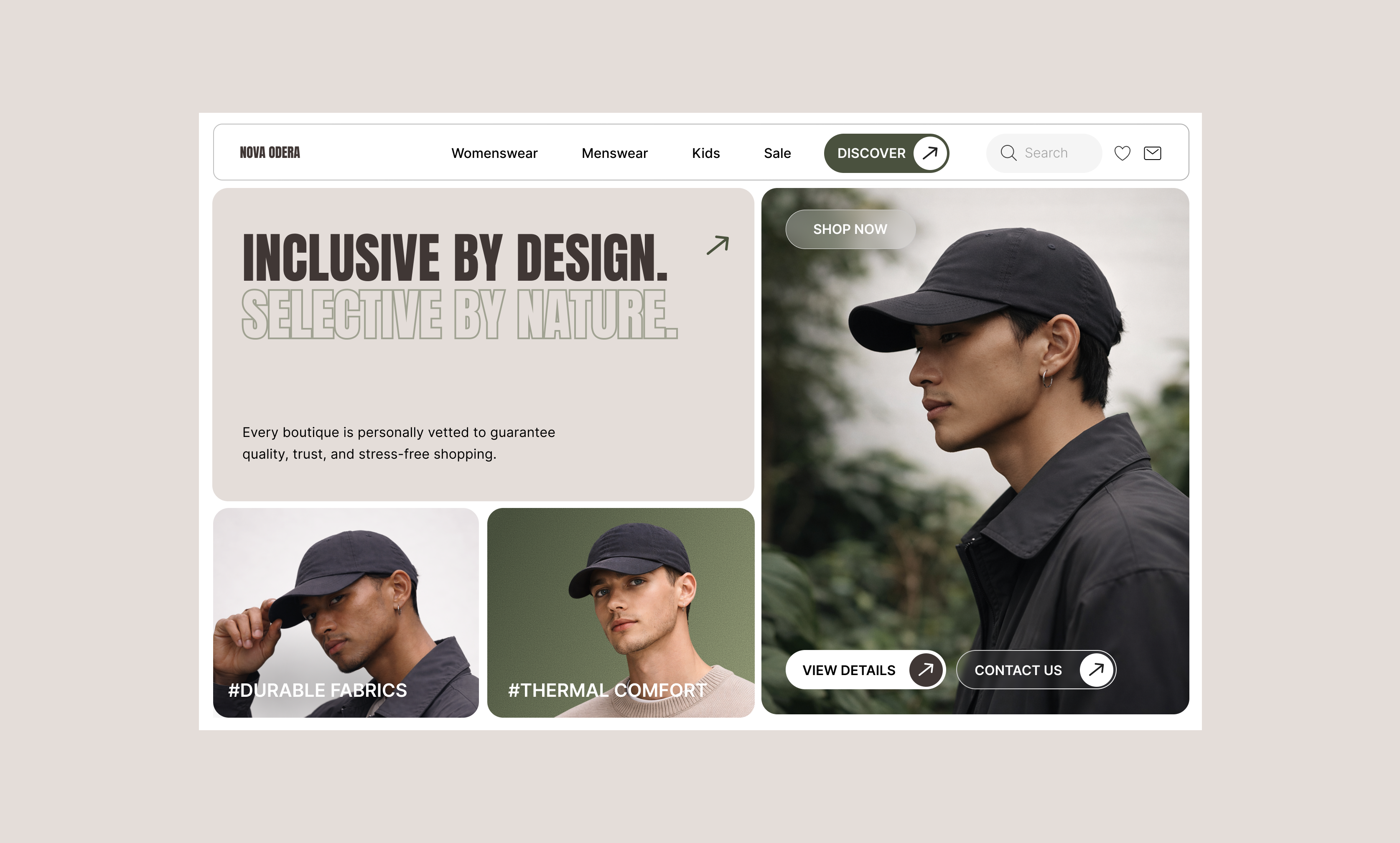 Fashion E-commerce Website — UI Design fashion design fashion website design figma graphic design hat product design tilda ui ui website ux visual design web webflow website