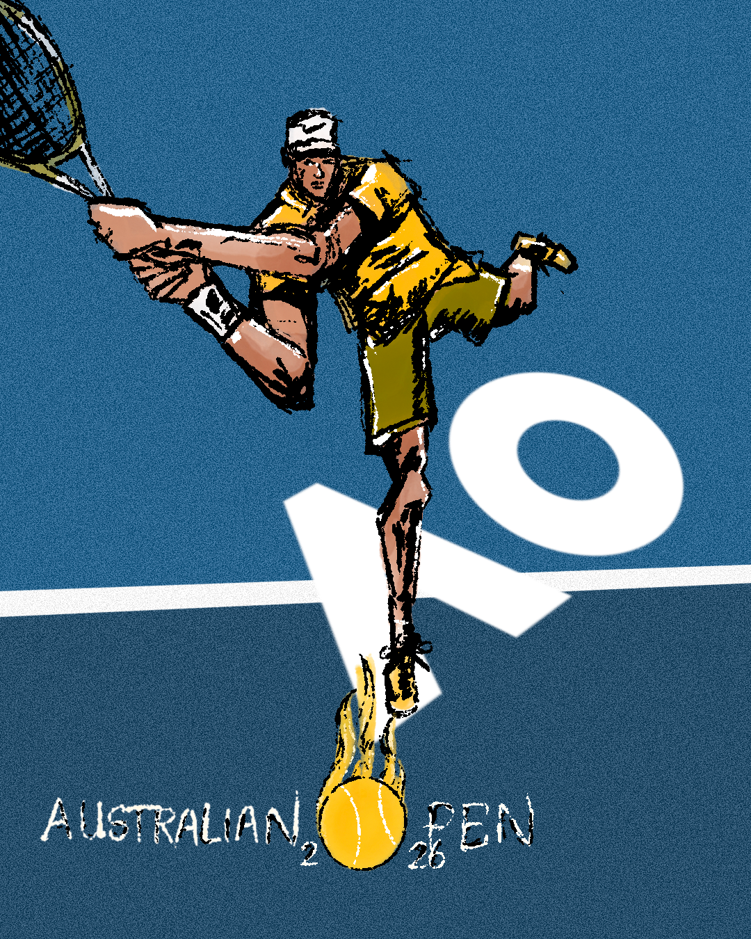 2026 Tennis Grand Slam posters australia grandslam graphic design illustration poster sport sportsgraphic tennis