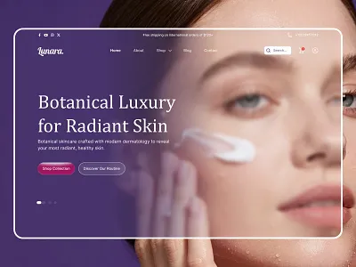 Beauty Skincare Ecommerce Website UI Design beauty ecommerce beauty shop category page cosmetics store ecommerce ui product page skincare website ui design ux design web shop