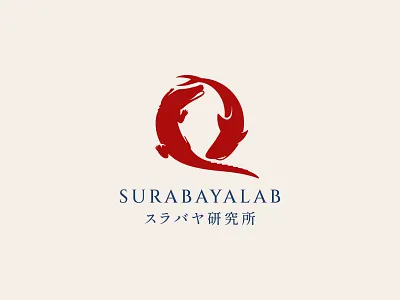Surabayalab - Logo Design crocodile crocodile and shark lab lab logo logo shark sura baja surabaya surabaya logo